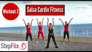 StepFlix Salsa Cardio Fitness Workout 3 by Sonia Jucht [upl. by Anwadal]