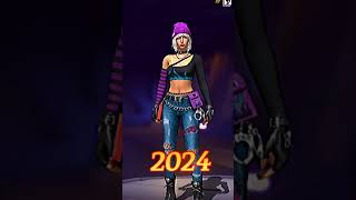 Free fire character Dasha in 2024 vs 2050 shorts freefire shortsfeed trending [upl. by Moreville441]