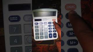 CALTRIX CT812 CALCULATOR ON OFF [upl. by Notnilk]