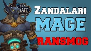 Zandalari Troll Mage Transmog Tiers 121 PvE  Dressing  World of Warcraft Battle for Azeroth [upl. by Garik]