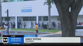 Voters line up to vote early on second day in South Florida [upl. by Anica]