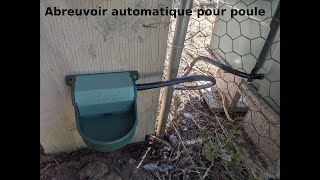 Comment mettre un abreuvoir automatique chez les poules [upl. by Purpura]