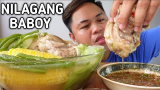 NILAGANG PATA AT BUTO BUTO NG BABOY  MELT IN YOUR MOUTH  INDOOR COOKING  MUKBANG PHILLIPINES [upl. by Lilhak]