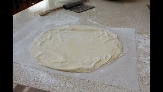 Homemade FIlo or Phyllo Dough  How to Make a Phyllo Dough Recipe from Scratch [upl. by Liberati]