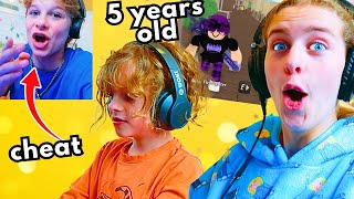 YOUNGEST PRO PLAYS MM2 Biggy Cheated Gaming w The Norris Nuts [upl. by Einnoj428]