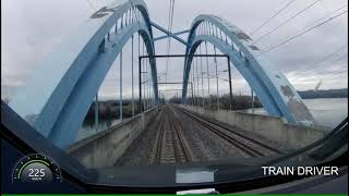 CAB RIDE TGV OUIGO ENTRE AVIGNON ET SAINT EXUPERY [upl. by Coshow]