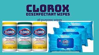 Clorox Disinfecting Wipes 3 Packs [upl. by Eicul]