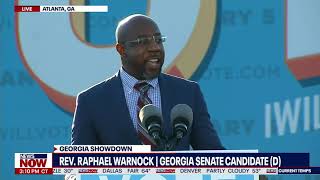 quotWEVE GOT WORK TO DOquot Raphael Warnock Campaigns in Atlanta GA [upl. by Kciv390]