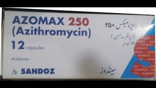 Azomax azithromycin oral Used For Respiratory infections Skin infections ear infections amp STD [upl. by Monika257]