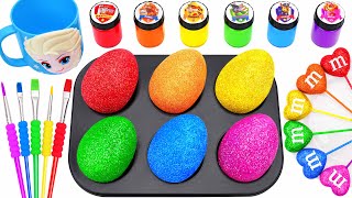 Satisfying Video Rainbow Mixing All Lollipop amp Color EGGS From Rainbow Magic Chocolate Cutting ASMR [upl. by Allerus525]