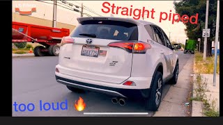 Straight Piped 2018 Toyota Rav 4  Muffler amp Resonator Delete [upl. by Solomon]