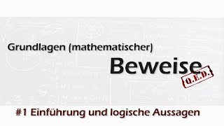 Beweisen leicht erklärt  1 Logische Aussagen [upl. by Carrie]