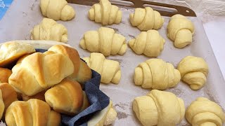 Easy Crescent roll recipe  How to make Crescent Rolls from scratch [upl. by Nylissej854]