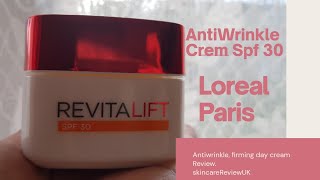 Loreal Antiwrinkle Retinol Spf 30 Day Cream ReviewBest Antiwrinkle Cream or notBurgain Price [upl. by Atenaz]