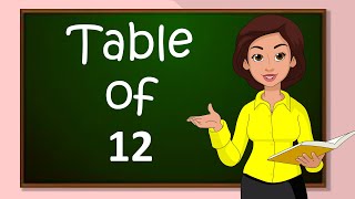 Table of 12  Learn Multiplication  Table of 12 x 1  12  Times Table  Elearning Studio [upl. by Rugg784]