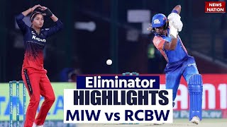 RCB vs MI Full Match Highlights MI vs RCB Eliminator Today Match Highlights  WPL Highlights [upl. by Feingold]