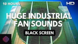 Industrial fan noise with a black screen for sleeping  10 hours of industrial fan sounds [upl. by Franz]