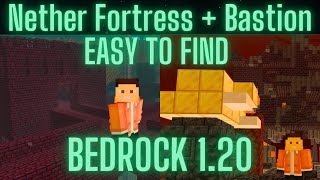 How To Easily Find Nether Fortresses and Bastions in Minecraft Bedrock 121 [upl. by Brooks]