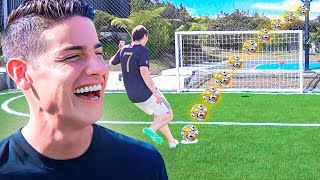 RETOS DE FÚTBOL CON JAMES RODRÍGUEZ 😍 [upl. by Iliam]