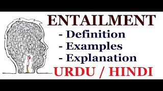 What is Entailment   Pragmatics  Urdu  Hindi [upl. by Renner165]