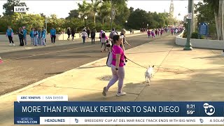 Thousands unite at Balboa Park for More Than Pink Walk to fight breast cancer [upl. by Angadresma]