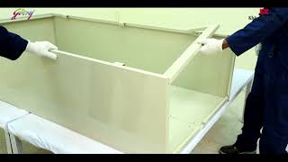 Assembly video of full height swing door cupboard of Godrej amp Khimji Oman Model FHC 4 – Fast mode [upl. by Tran]