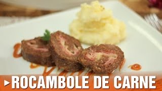 Como Fazer Rocambole de Carne Moída [upl. by Arriaes]