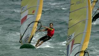 Fast and physical  Olympic windsurfing the Mens RSX [upl. by Naashom]