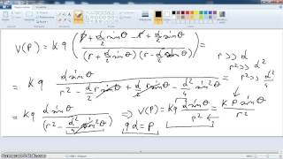 Videolezione fisica 2 parte 20dipolo elettrico parte 5 [upl. by Edmon371]