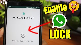 How to Enable Fingerprint Lock on WhatsApp 2019 [upl. by Chauncey910]