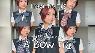 How to Tie a Bow Tie for Beginners Simple StepbyStep Tutorial [upl. by Yenolem]