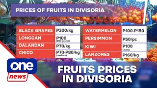 Prices of round fruits in Divisoria increase [upl. by Etnoled140]