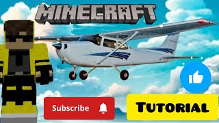 Como construir una avioneta Cessna 172 en Minecraft [upl. by Nana387]