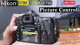 How to set colour in nikon in Hindi  D7000 D780 D750 D7200 D7500 nikonind Nikonasia [upl. by Iel]