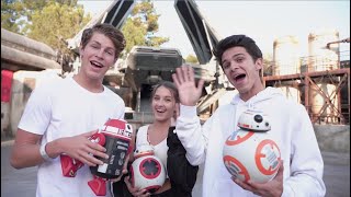 Brent Rivera Lexi Rivera and Ben Azelart at Star Wars Galaxy’s Edge at Disneyland  Radio Disney [upl. by Sibley]