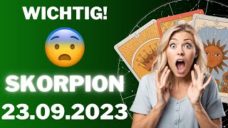 SKORPION ♏️💡 LEBENSVERÄNDERNDER TIPP 🔮 Horoskop  23September 2023 skorpion tarot [upl. by Nuahsak]