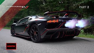 Aventador SVJ amp Novitec  The most brutal V12 Sound ever Part 1 [upl. by Macegan132]