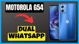 Motorola Moto G54 Dual Whatsapp  How to use dual whatsapp  Dual whatsapp settings [upl. by Thurnau]