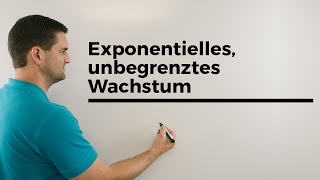 Exponentielles unbegrenztes Wachstum Zerfall  Mathe by Daniel Jung [upl. by Immas106]