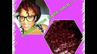 LOreal Excellence HiColor for dark hair only Red Hot [upl. by Aiuqcaj]