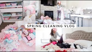 SPRING CLEANING THE ENTIRE HOUSE LETS DECLUTTER🌸 SLMissGlamVLogs [upl. by Rogerio]