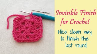 CROCHET How to do an Invisible Finish [upl. by Barram462]