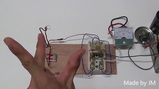 Flemings lefthand rule experiment with DPDT switch [upl. by Oniliuqnart]