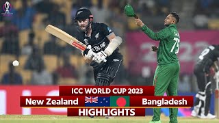 NZ vs Ban World Cup 2023 Highlights New Zealand vs Bangladesh Highlights  NZ vs BAN Highlights [upl. by Erminia]