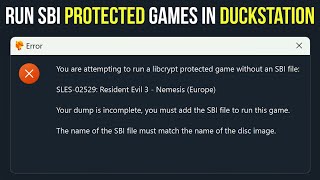 How to Play Protected Games in DuckStation sbi error [upl. by Harrie]