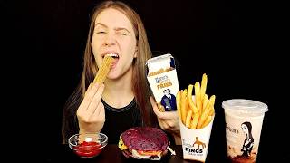 HALLOWEEN Asmr  Mukbang  Nice Food Sounds  Crunchy Sounds  Wednesdays Whopper® [upl. by Gerick638]