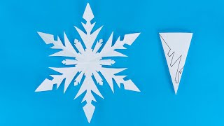 DIY Paper Snowflakes  How to make snowflakes out of paper  Christmas Decoration Ideas [upl. by Trevlac]