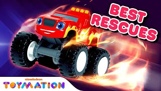 Stripes Monster Machine Rescues w Blaze  60 Minute Compilation  Blaze and the Monster Machines [upl. by Tobin]