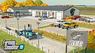 BUILDING A TRUCK DEALERSHIP FROM SCRATCH ROLLIN COAL CUSTOMS  FARMING SIMULATOR 22 [upl. by Eelsha180]