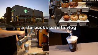 come work with me at starbucks starbucks barista vlog day in life as a barista ☕️ [upl. by Atiuqehc761]